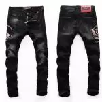 philipp plein slim jeans for hommes skull noir